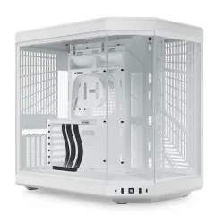 Thùng máy Hyte Y60 BlackCherry (CS-HYTE-Y60-BR) | Mid-Tower, Dual Chamber, Kèm sẵn Riser PCIe 4.0, Đen Đỏ - Bezon Buôn Ma Thuột
