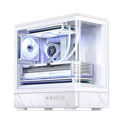 Thùng máy Jonsbo D200 Micro-ATX | Trắng, Kính Cong - Bezon Buôn Ma Thuột