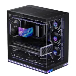 Thùng máy Leopard AX-2 | ATX, Màn hình LCD, ARGB, Không kèm fan, Đen - Bezon Buôn Ma Thuột