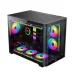 Thùng máy LinkTech Siren M (Chưa kèm Fan) | M-ATX/ITX, Mặt kính cong, Đen - 3