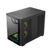 Thùng máy LinkTech Siren M (Chưa kèm Fan) | M-ATX/ITX, Mặt kính cong, Đen - 4