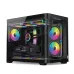 Thùng máy Magic Gaming GM-02 Pro Curved M-ATX Support AIO 360 (Hồ Cá) Không Kèm Sẵn Fan - Đen - 5