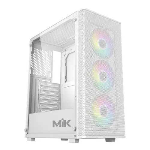Thùng máy MIK Aion White | Kèm sẵn 3 Fan ARGB