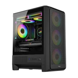 Thùng máy MIK H2 Gaming | M-ATX/ITX, Kính cường lực, Đen - Bezon Buôn Ma Thuột