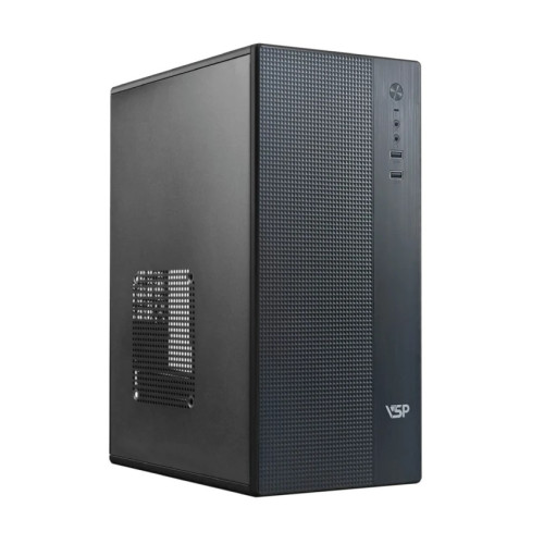 Thùng máy VSP V2820 | Micro ATX/Mini ITX, Mid Tower, Đen
