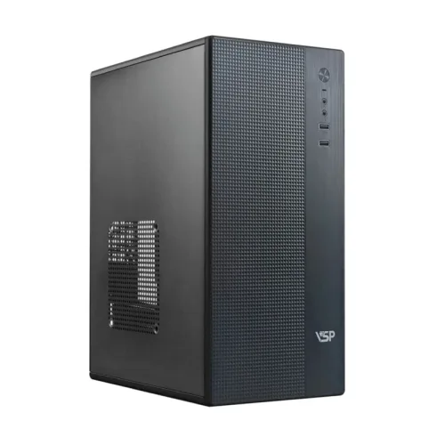 Thùng máy VSP V2820 | Micro ATX/Mini ITX, Mid Tower, Đen