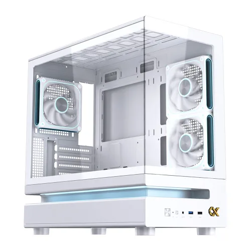 Thùng máy XIGMATEK WIND M 3AF ARCTIC EN90342 | M-ATX/ITX, Kèm 3 Fan, Trắng