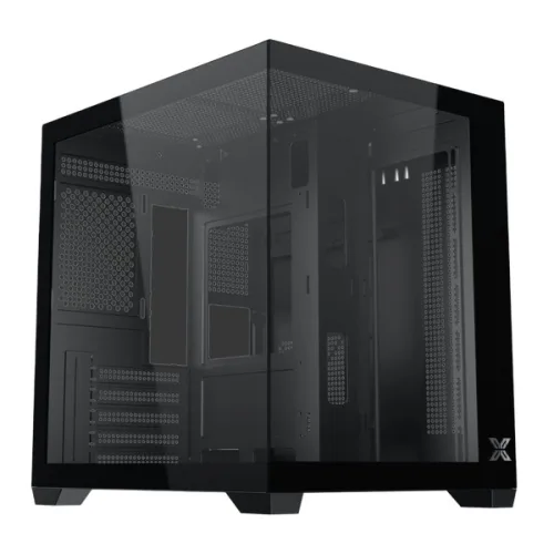 Thùng máy Xigmatek Aqua MS (EN90052) (Chưa kèm Fan) | M-ATX/ITX, Đen