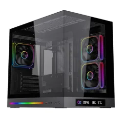Thùng máy Xigmatek Cloud M DGT 3AF (Kèm sẵn 3 Fan LED) | M-ATX/ITX, Hỗ trợ Rad 360mm, Đen - Bezon Buôn Ma Thuột