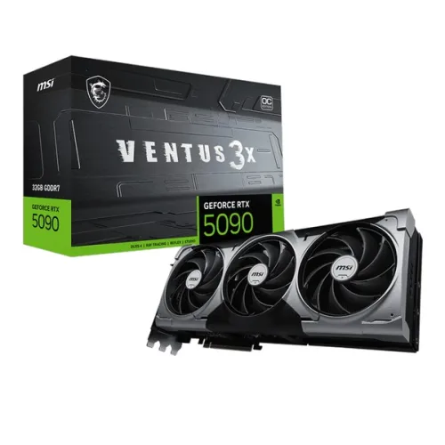 Card màn hình NVIDIA GeForce RTX 5090 MSI VENTUS 3X OC | 32GB GDDR7, 21760 CUDA, 1000W