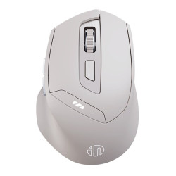 Chuột văn phòng INPHIC DR6 Chính Hãng | Wireless, Bluetooth, 2400 DPI, 84g, Trắng Xám - Bezon Buôn Ma Thuột