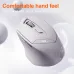 Chuột văn phòng INPHIC DR6 Chính Hãng | Wireless, Bluetooth, 2400 DPI, 84g, Trắng Xám - 5