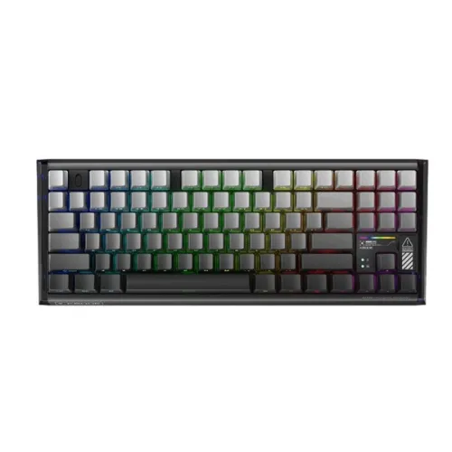 Bàn phím cơ gaming Machenike K600E B87W | 3 Mode, TKL, Linear Switch, RGB, PrintedGrey