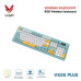 Bàn Phím Giả Cơ Không Dây VSP VK05 Plus| 3 Mode, Min-White-Yellow (KM04-VK05PL0164) - 4