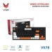 Bàn Phím Giả Cơ Có Dây VSP VK78 | Black-White-Orange (KM04-VK78000164) - 5