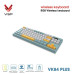 Bàn phím không dây VSP VK84 Plus | 84 phím, 3 Mode, Membrane, RGB - 4