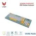 Bàn Phím Giả Cơ Không Dây VSP VK95 Plus | 3 Mode, Min-White-Yellow (KM04-VK95PL0164) - 4