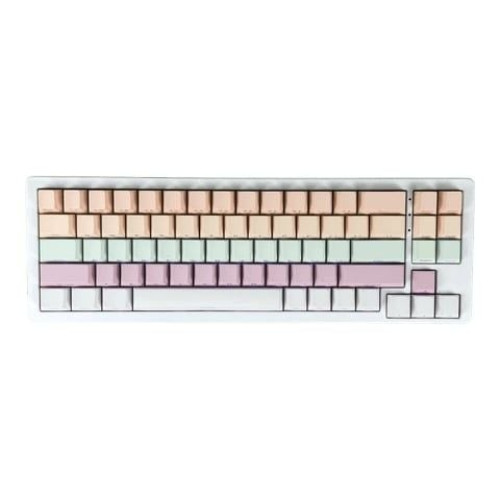 Bàn phím cơ XinMeng M71RGB White Pink | 71 phím, 3 Mode, vỏ nhôm, RGB, Hot-swap
