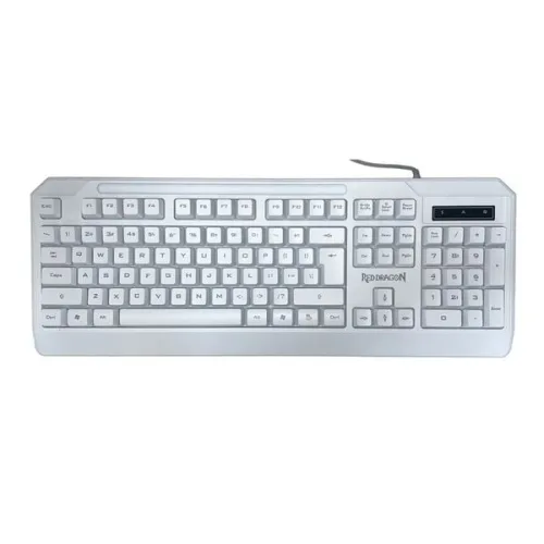 Bàn phím Gaming Redragon S101-K White | Membrane, Full-size, RGB, USB