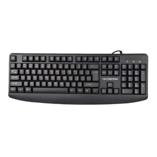 Bàn phím văn phòng Motospeed K103 | Membrane, 104 phím, USB, màu đen