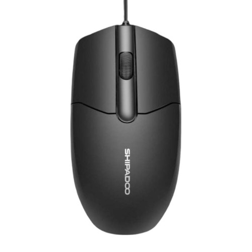 Chuột Gaming Shipadoo S330 Black | Có dây USB, 1000 DPI, Chip MX8733, Đen