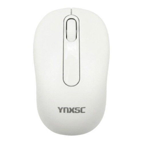 Chuột Gaming Ynxsc W108G White | Không dây 2.4G, 1600 DPI, Ergonomic, Trắng