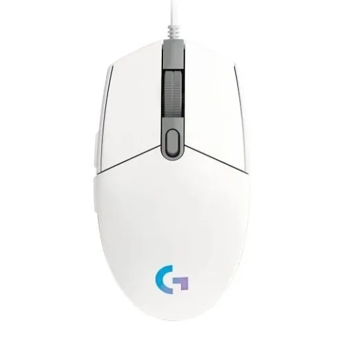 Chuột gaming Logitech G102 Gen II Lightsync | Có dây, 8000 DPI, 85g, RGB, Trắng
