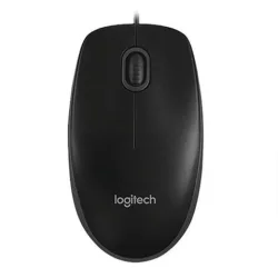 Chuột văn phòng Logitech B100 | Có dây, 800 DPI, 80g, Đen - Bezon Buôn Ma Thuột