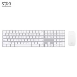 Combo phím chuột văn phòng Apple A1843 | Bluetooth, Fullsize, White - Bezon Buôn Ma Thuột