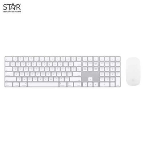 Combo phím chuột văn phòng Apple A1843 | Bluetooth, Fullsize, White