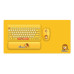 Combo phím chuột văn phòng FD LK586 | Wireless, Mini, Yellow - 1