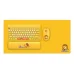 Combo phím chuột văn phòng FD LK586 | Wireless, Mini, Yellow - 1