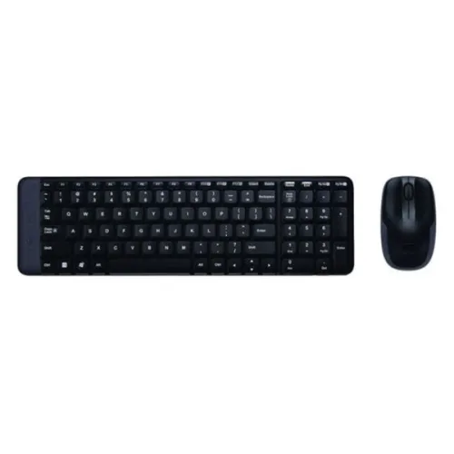 Combo bàn phím chuột không dây Logitech MK220 | 2.4GHz, màu đen