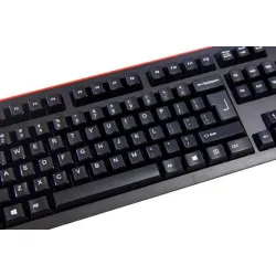 Bàn phím Fuhlen L500S Black/Red | Membrane, 104 phím, USB, chống nước - Bezon Buôn Ma Thuột