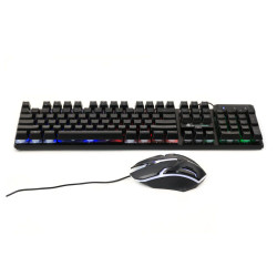 Combo bàn phím và chuột Shipadoo D500 | USB có dây, 104 phím, LED Rainbow, chuột 1000 DPI - Bezon Buôn Ma Thuột