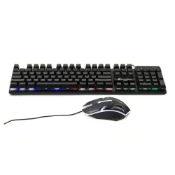 Combo bàn phím và chuột Shipadoo D500 | USB có dây, 104 phím, LED Rainbow, chuột 1000 DPI - Bezon Buôn Ma Thuột