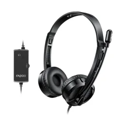 Tai nghe Rapoo H120 Stereo | Có dây, On-ear, Đen - Bezon Buôn Ma Thuột