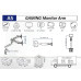 Giá treo màn hình North Bayou A5 Gaming - Đen xám | 27 - 50 inch - 4