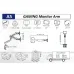 Giá treo màn hình North Bayou A5 Gaming - Đen xám | 27 - 50 inch - 4