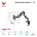 Giá treo màn hình VSP VA80-1G, 17-32 inch, Chân đơn, Màu Đen Xám - 4