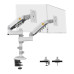 Giá treo màn hình đôi North Bayou H180-XE - White | 17 - 35 inch - 4