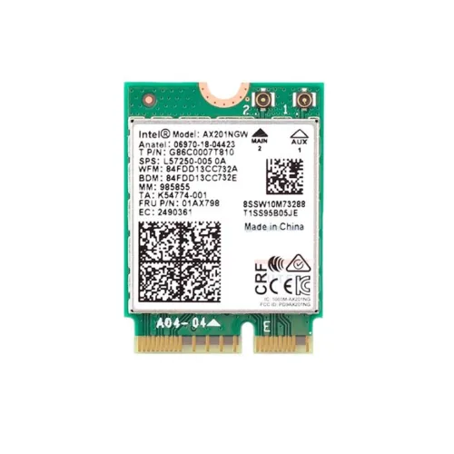 Card Wifi 6 Intel AX201 CNVIo Dành Cho Mini PC Anten 2DBI