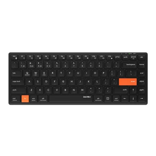 Bàn Phím Không Dây Dare-U LK160D Black Orange (Dual Mode, Scissor Switch)
