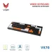 Bàn Phím Giả Cơ Có Dây VSP VK70 | Black-White-Orange (KM04-VK70000164) - 4