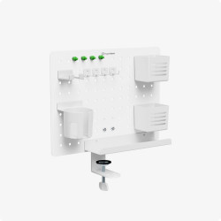 Bảng treo đồ Pegboard xoay HyperWork Omni Board PG03 | Trắng - Bezon Buôn Ma Thuột