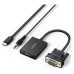 Cáp chuyển đổi VGA sang HDMI + Audio | 1080P@60Hz, Ugreen 50945 - 1
