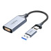 Cáp chuyển HDMI to Type C - USB VEGGIEG VZ632 | 2 in 1 - 3