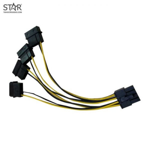 Cáp nguồn phụ(từ 8 Pin ra 4 nguồn phụ)
