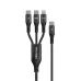 Cáp sạc 3 in 1 Bison CB301 | C to M+L+C, 100W, 1.2m - 1
