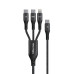 Cáp sạc 3 in 1 Bison CB301 | C to M+L+C, 100W, 1.2m - 2